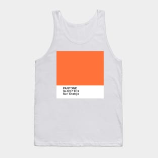 pantone 16-1257 TCX Sun Orange Tank Top